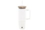 DKD Home Decor Taza de Borosilicato y Acacia 1L Transparente