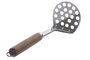 DKD Home Decor Chafador de Patatas INOX ACACIA 8x8x28,5 cm Puré Natural