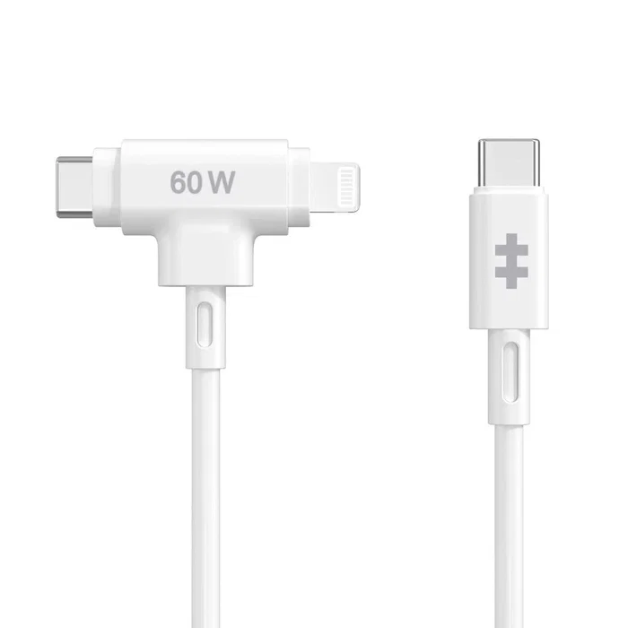 HYPER HyperJuice Cable USB 2.0 1,5 m USB C a USB C/Lightning Blanco HYPER HyperJuice Cable USB 2.0 1,5 m USB C a USB C/Lightning Blanco