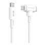HYPER HyperJuice Cable USB-C a USB-C/Lightning 1,5 m Blanco