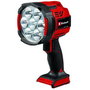 Einhell TE-CL 18/2500 Li AC solo Akku-Lampe, Lámpara LED 2500 lm, 7 bombillas, Negro/Rojo