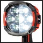 Einhell TE-CL 18/2500 Li AC solo Akku-Lampe, Lámpara LED 2500 lm, 7 bombillas, Negro/Rojo
