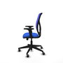 PIQUERAS Y CRESPO Silla de oficina Motilla con mecanismo Sincro/Traslack, Azul