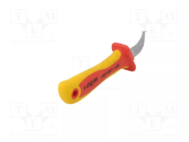 WIHA Cuchillo para eléctricos semiredondo con pie guía 200mm