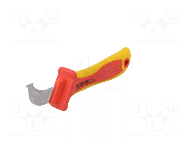 WIHA Cuchillo para eléctricos semiredondo con pie guía 200mm