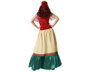 Disfraz Gitana Vestido Multicolor con Gorro Mujer Adulto XL