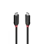 Lindy 37001 Cable USB4 Gen 3x2 USB-C a USB-C 40 Gb/s, 240W, 1m, Negro, Macho a Macho