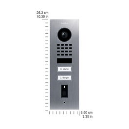 DoorBird D1102FV Video Portero IP con Control por Huella Digital y Edelstahl V2A, Modelo Unterputz