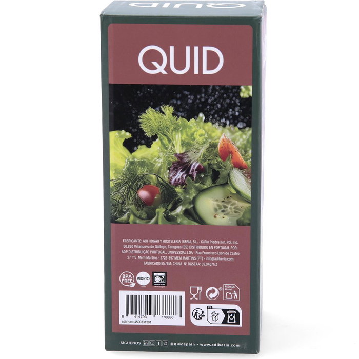 Quid Aceitera Spray con Vertedor Terrae 450 mL (12 Unidades) Verde