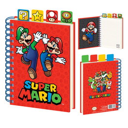 Nintendo Cuaderno A5 Rayado Super Mario, 80 Hojas, 15.5x24 cm