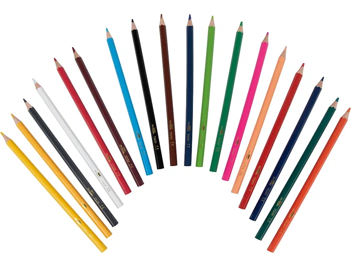 Liderpapel Lápices de Colores Escolares Caja 18 Unidades Colores Surtidos Mina Extrarresistente