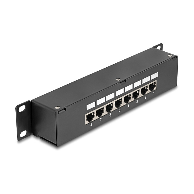 DeLOCK 43304 Patch Panel 16 Puertos Cat.6 Negro