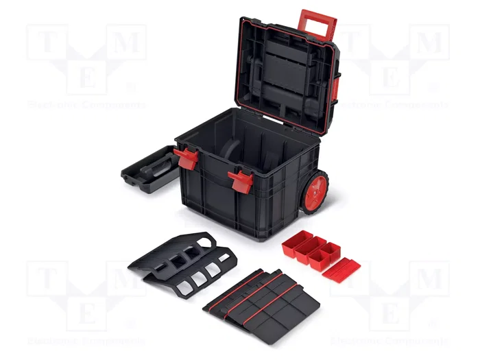 KISTENBERG C BLOCK ALU LOG 40 Cajón para Herramientas con Ruedas, Negro
