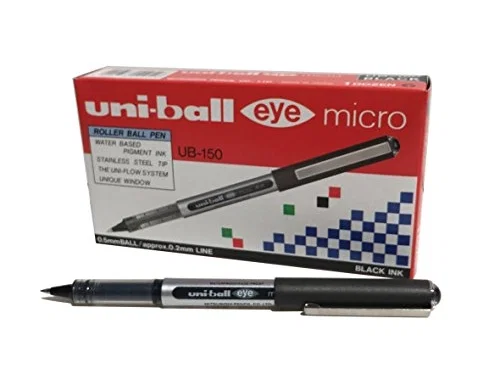 Uniball Rotulador roller ub-150e micro eye negro 0,5 mm (Pack de 12) Uniball Rotulador roller ub-150e micro eye negro 0,5 mm (Pack de 12)