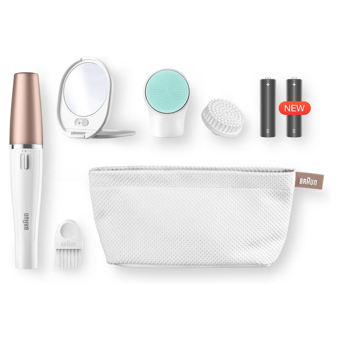 Braun FaceSpa 851V Depilador Facial - Oro y Blanco