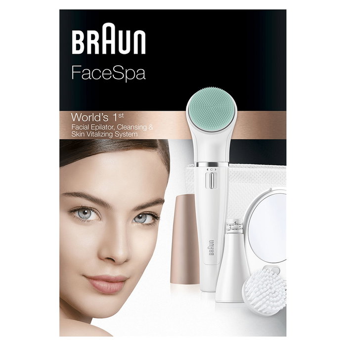 Braun FaceSpa 851V Depilador Facial - Oro y Blanco