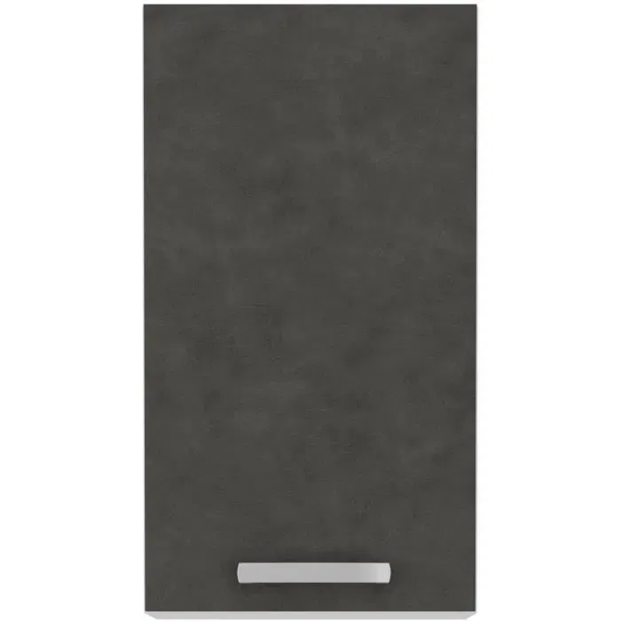 LASSEN Armario alto 1 puerta batiente Gris mate L 40 x P 31,6 x 72 cm