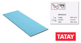 TATAY Alfombra de baño Diamond Azul 96 x 36 cm