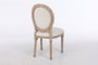 DKD Home Decor Silla Tradicional, 2 Unidades, Blanco Natural, Madera de Hevea, Poliéster, Dimensiones: 46 cm (Largo) x 50 cm (Ancho) x 96 cm (Alto), Asiento a 50 cm