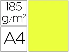 Iris Cartulina 210x297 mm 185 gr Amarillo Limón -50U-