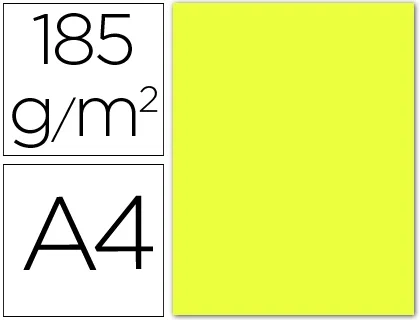 Guarro Cartulina Amarillo Limón 185g A4