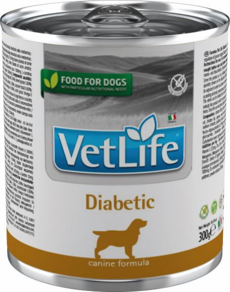 Farmina Vet Life Natural Diet Dog Diabetic 6x300g Farmina Vet Life Natural Diet Dog Diabetic 6x300g