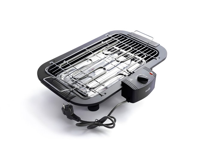 Inde Barbacoa Grill Eléctrica 2000W Basic Home - Medidas 48x30x4.5 cm (4 Unidades)