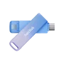SanDisk Creator Phone Drive Unidad Flash USB 256 GB USB Type-C / Lightning 3.2 Gen 1 Azul, Lila SDIXD0N-256G-GN6TP