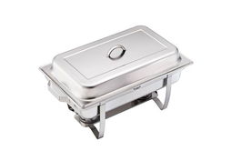 Leone Gn1/1 Chafing Dish con Soporte Acero Inoxidable Recipiente Extraíble Apto Lavavajillas Horno Congelador