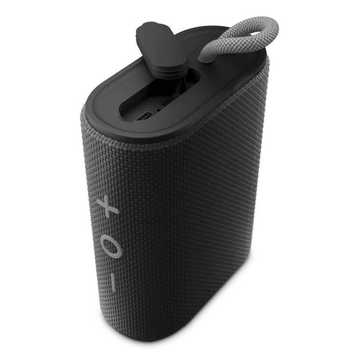 Energy Sistem Altavoz Portátil Bluetooth StreetPlay Negro - Radio FM, MP3, 8W, 12h Batería, Resistente al Agua IPX6, Luces LED RGB, Puerto USB-C