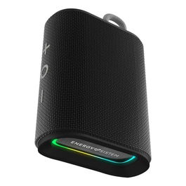 Energy Sistem Altavoz Portátil Bluetooth StreetPlay Negro - Radio FM, MP3, 8W, 12h Batería, Resistente al Agua IPX6, Luces LED RGB, Puerto USB-C