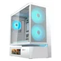Cougar CGR-2DA4W-MV Caja Torre Media ATX Mesh Vision Blanco para Gaming, con Panel de Cristal Templado, RGB y Ventiladores incluidos