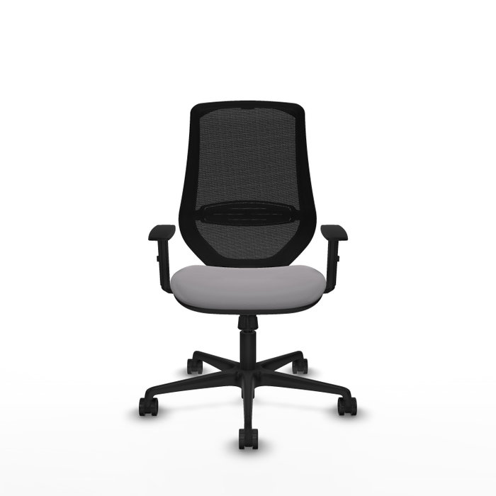 PIQUERAS Y CRESPO Silla de oficina Mardos con mecanismo Sincro, Gris/Negro