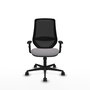 PIQUERAS Y CRESPO Silla de oficina Mardos con mecanismo Sincro, Gris/Negro