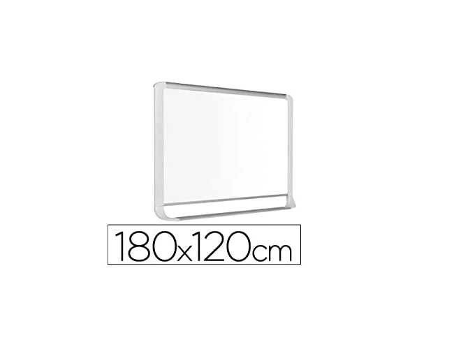 Bi-office Pizarra blanca lacada con bandeja integrada 180x120 cm