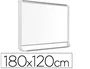 Bi-office Pizarra blanca lacada con bandeja integrada 180x120 cm