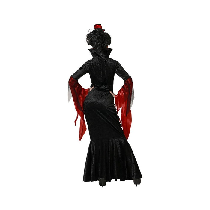 Disfraz Vampiresa Clásica con Vestido Negro para Mujer Adulto Talla XXL Disfraz Vampiresa Clásica con Vestido Negro para Mujer Adulto Talla XXL