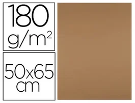 Liderpapel Cartulina Marrón Escolar 180 g 50x65 cm