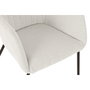 DKD Home Decor Silla de Poliéster y Metal Beige