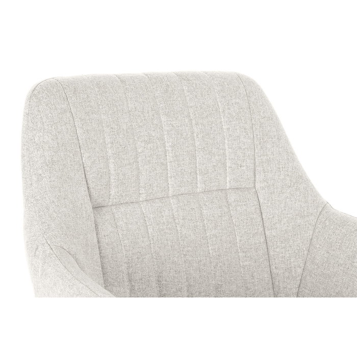 DKD Home Decor Silla de Poliéster y Metal Beige