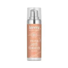 LAVERA Maquillaje Fluido Hyaluron 04 Cool Honey Cobertura Media Vegano Dermatológicamente Testado 30 Ml