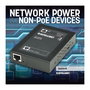 Intellinet PoE+ Splitter IEEE802.3at Gigabit, Salida DC 5/7.5/9/12V, 25.4W, Negro, Metal, Certificado FCC/CE