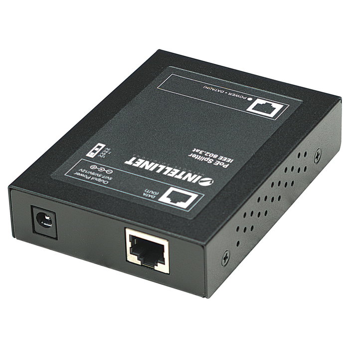 Intellinet Splitter PoE+ Gigabit con salida ajustable 5/7.5/9/12V DC
