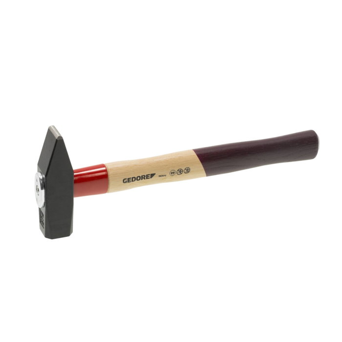 Gedore Martillo de cerrajero ROTBAND-PLUS con mango de nogal 300g