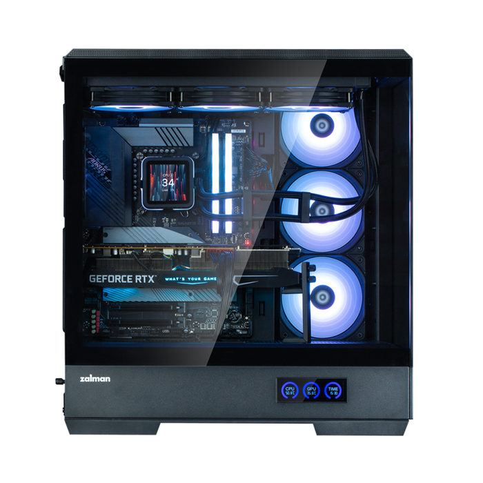 Zalman P50 DS Midi Tower PC Negro con Ventana de Vidrio Templado