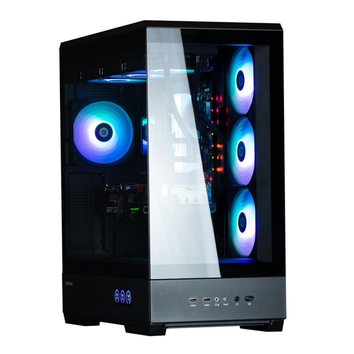 Zalman P50 DS Midi Tower PC Negro con Ventana de Vidrio Templado