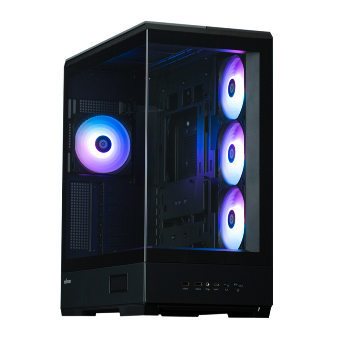 Zalman P50 DS Midi Tower PC Negro con Ventana de Vidrio Templado