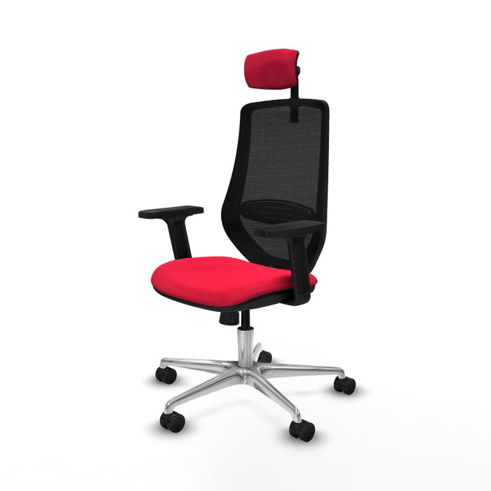PIQUERAS Y CRESPO Silla de oficina Mardos con mecanismo Sincro, Rojo y Negro PIQUERAS Y CRESPO Silla de oficina Mardos con mecanismo Sincro, Rojo y Negro