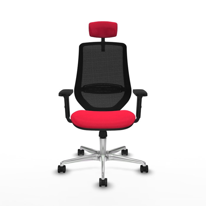 PIQUERAS Y CRESPO Silla de oficina Mardos con mecanismo Sincro, Rojo y Negro PIQUERAS Y CRESPO Silla de oficina Mardos con mecanismo Sincro, Rojo y Negro