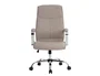 Q-connect Silla de Dirección Modo Na, Simil Piel, Base Metálica, Ruedas Premium, Color Gris, Altura Máx. 1220 mm